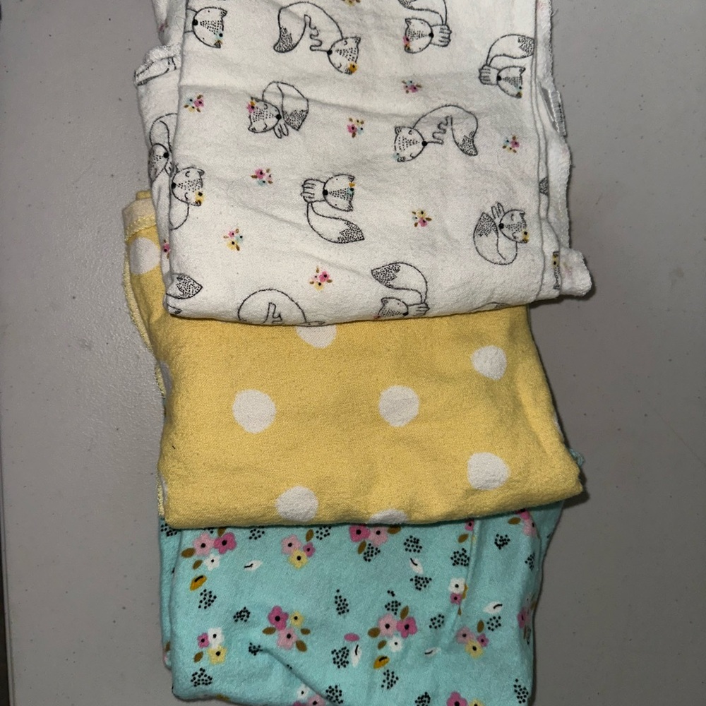 Kids Printed Blanket Set - Yellow, White, Blue
